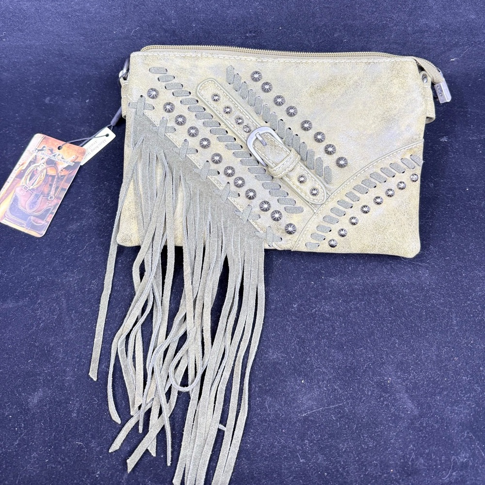 Montana West Country Cowgirl Crossbody Pistachio Hand Bag Purse